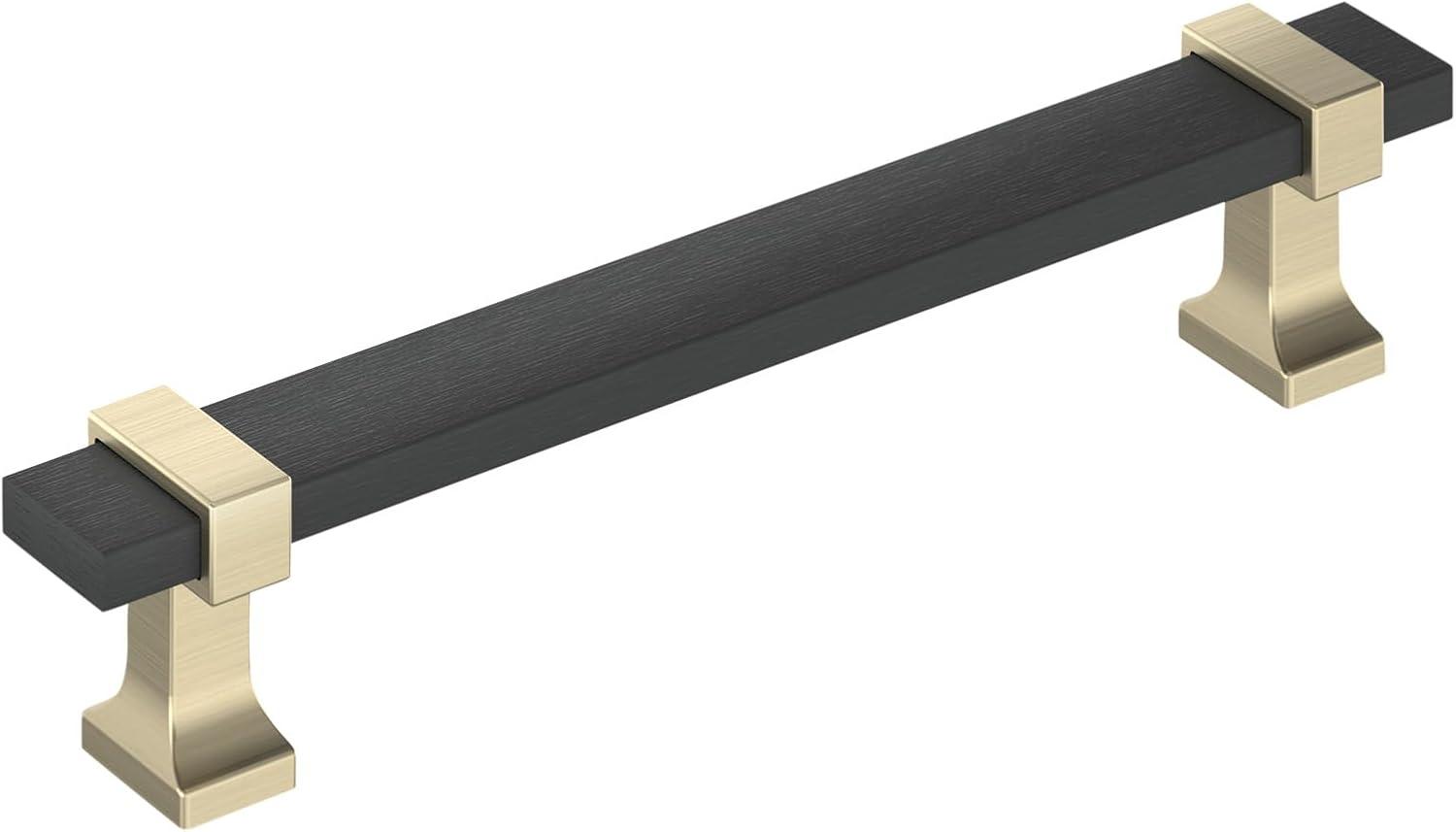 imageAmerock Cabinet Pull Brushed Matte BlackSatin Nickel 5116 inch 128 mm Center to Center Overton 1 Pack Drawer Pull Drawer Handle Cabinet HardwareBrushed Matte BlackGolden Champagne