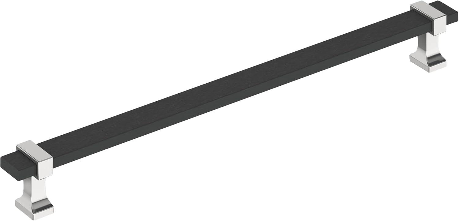 imageAmerock Cabinet Pull Brushed Matte BlackSatin Nickel 5116 inch 128 mm Center to Center Overton 1 Pack Drawer Pull Drawer Handle Cabinet HardwareBrushed Matte BlackPolished Chrome