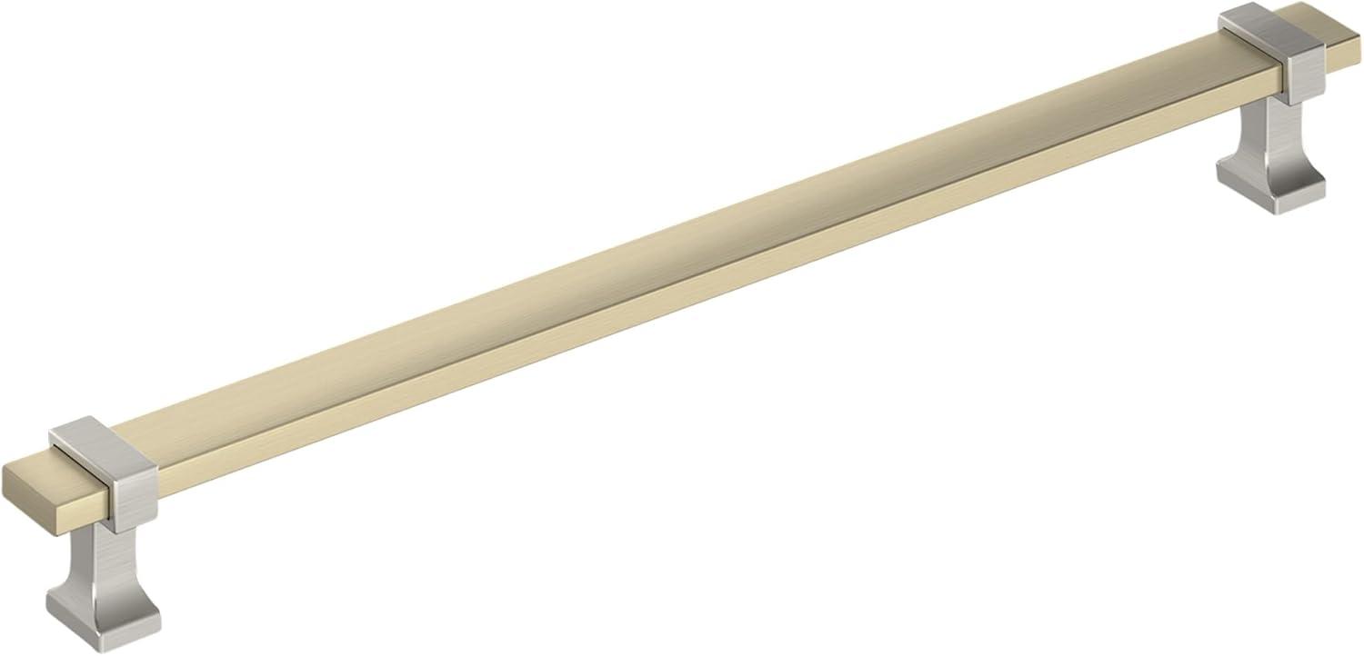 imageAmerock Cabinet Pull Brushed Matte BlackSatin Nickel 5116 inch 128 mm Center to Center Overton 1 Pack Drawer Pull Drawer Handle Cabinet HardwareGolden ChampagneSatin Nickel