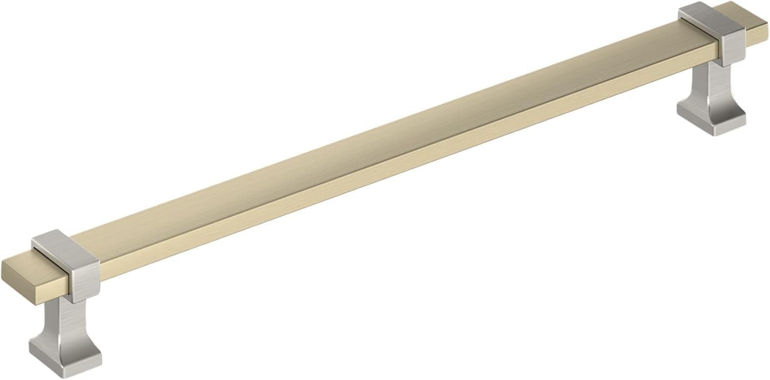 imageAmerock Cabinet Pull Brushed Matte BlackSatin Nickel 5116 inch 128 mm Center to Center Overton 1 Pack Drawer Pull Drawer Handle Cabinet HardwareGolden ChampagneSatin Nickel