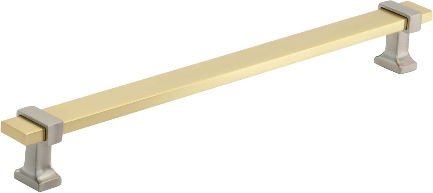 imageAmerock Cabinet Pull Brushed Matte BlackSatin Nickel 5116 inch 128 mm Center to Center Overton 1 Pack Drawer Pull Drawer Handle Cabinet HardwareBrushed GoldSatin Nickel