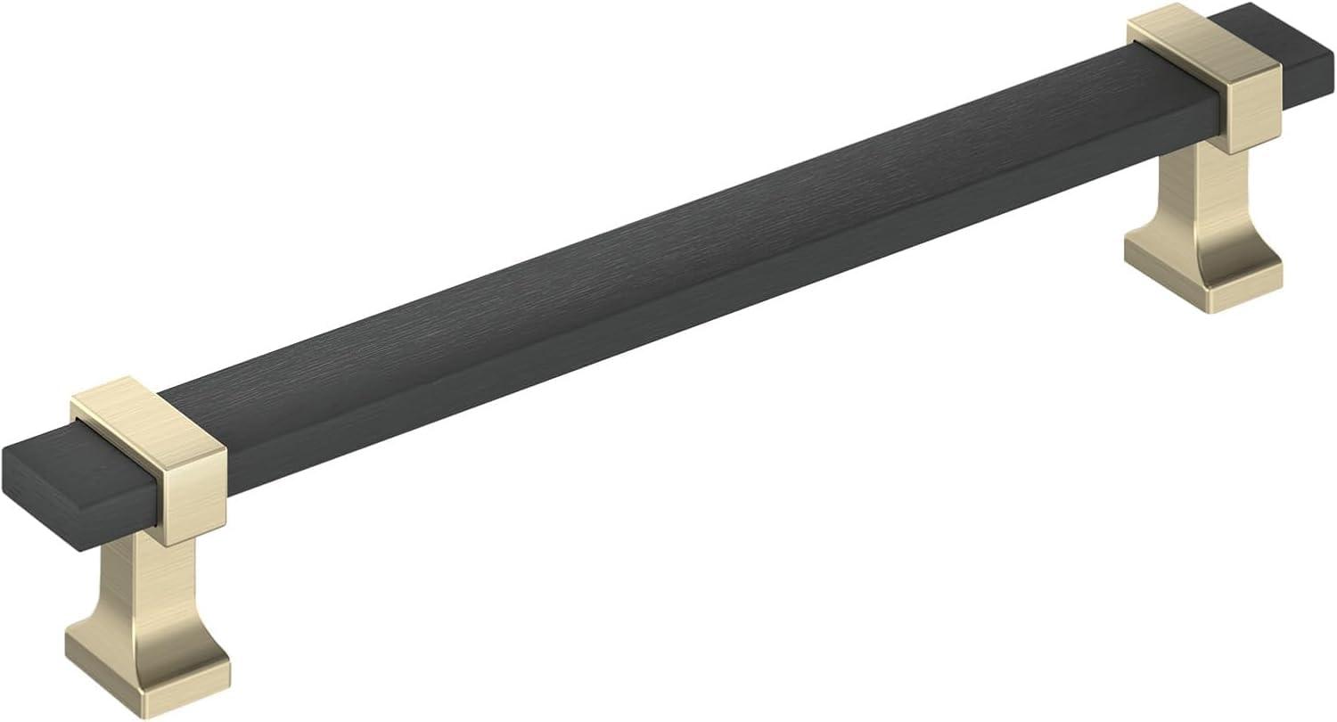 imageAmerock Cabinet Pull Brushed Matte BlackSatin Nickel 5116 inch 128 mm Center to Center Overton 1 Pack Drawer Pull Drawer Handle Cabinet HardwareBrushed Matte BlackGolden Champagne