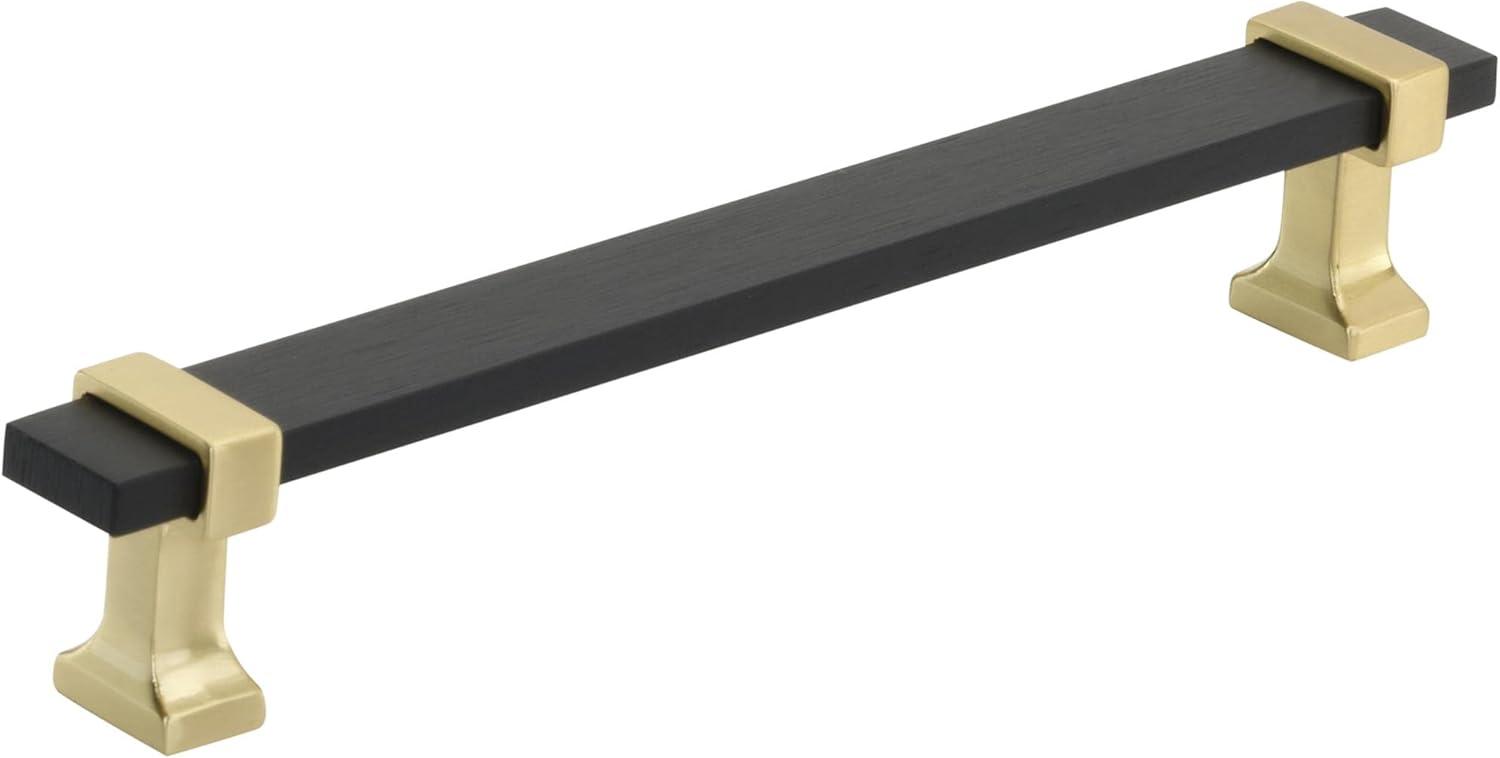 imageAmerock Cabinet Pull Brushed Matte BlackSatin Nickel 5116 inch 128 mm Center to Center Overton 1 Pack Drawer Pull Drawer Handle Cabinet HardwareBrushed Matte BlackBrushed Gold