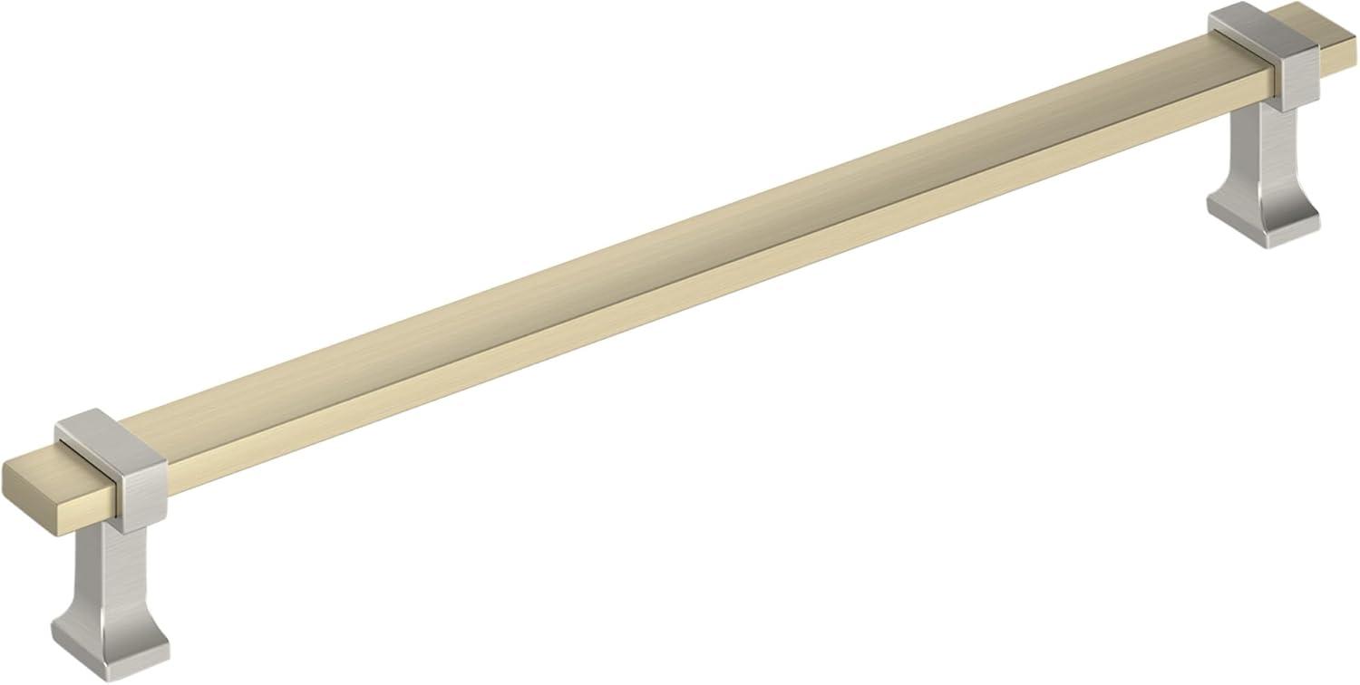 imageAmerock Cabinet Pull Brushed Matte BlackSatin Nickel 5116 inch 128 mm Center to Center Overton 1 Pack Drawer Pull Drawer Handle Cabinet HardwareGolden ChampagneSatin Nickel