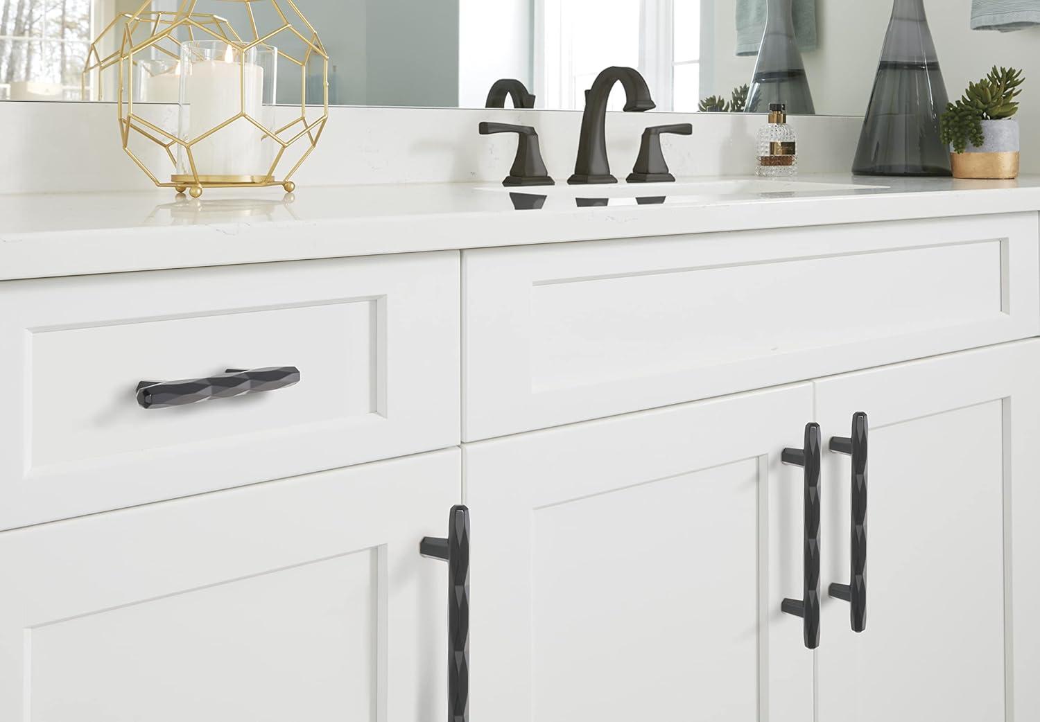 imageAmerock Cabinet Pull Champagne Bronze 5116 inch 128 mm Center to Center St Vincent 1 Pack Drawer Pull Drawer Handle Cabinet HardwareBlack Bronze