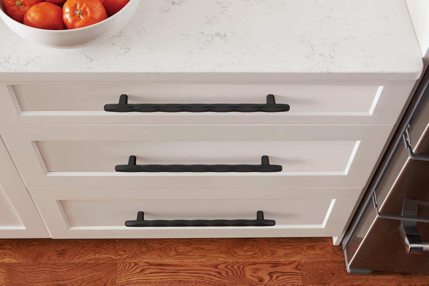 imageAmerock Cabinet Pull Champagne Bronze 5116 inch 128 mm Center to Center St Vincent 1 Pack Drawer Pull Drawer Handle Cabinet HardwareBlack Bronze