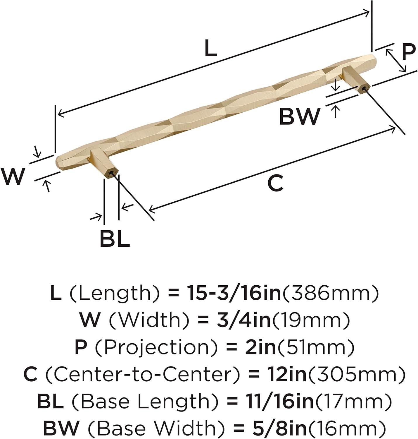 imageAmerock Cabinet Pull Champagne Bronze 5116 inch 128 mm Center to Center St Vincent 1 Pack Drawer Pull Drawer Handle Cabinet HardwareGolden Champagne