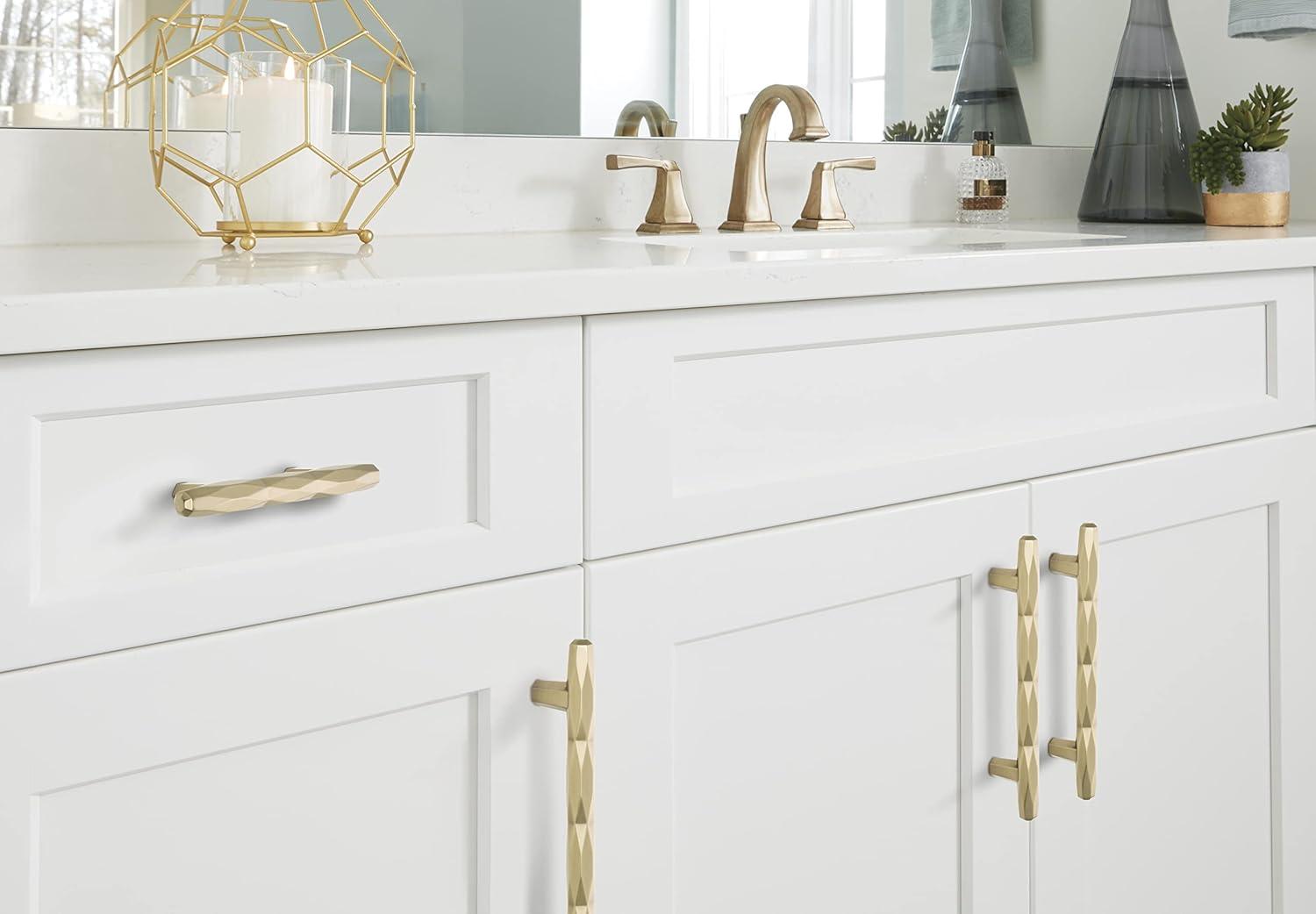 imageAmerock Cabinet Pull Champagne Bronze 5116 inch 128 mm Center to Center St Vincent 1 Pack Drawer Pull Drawer Handle Cabinet HardwareGolden Champagne