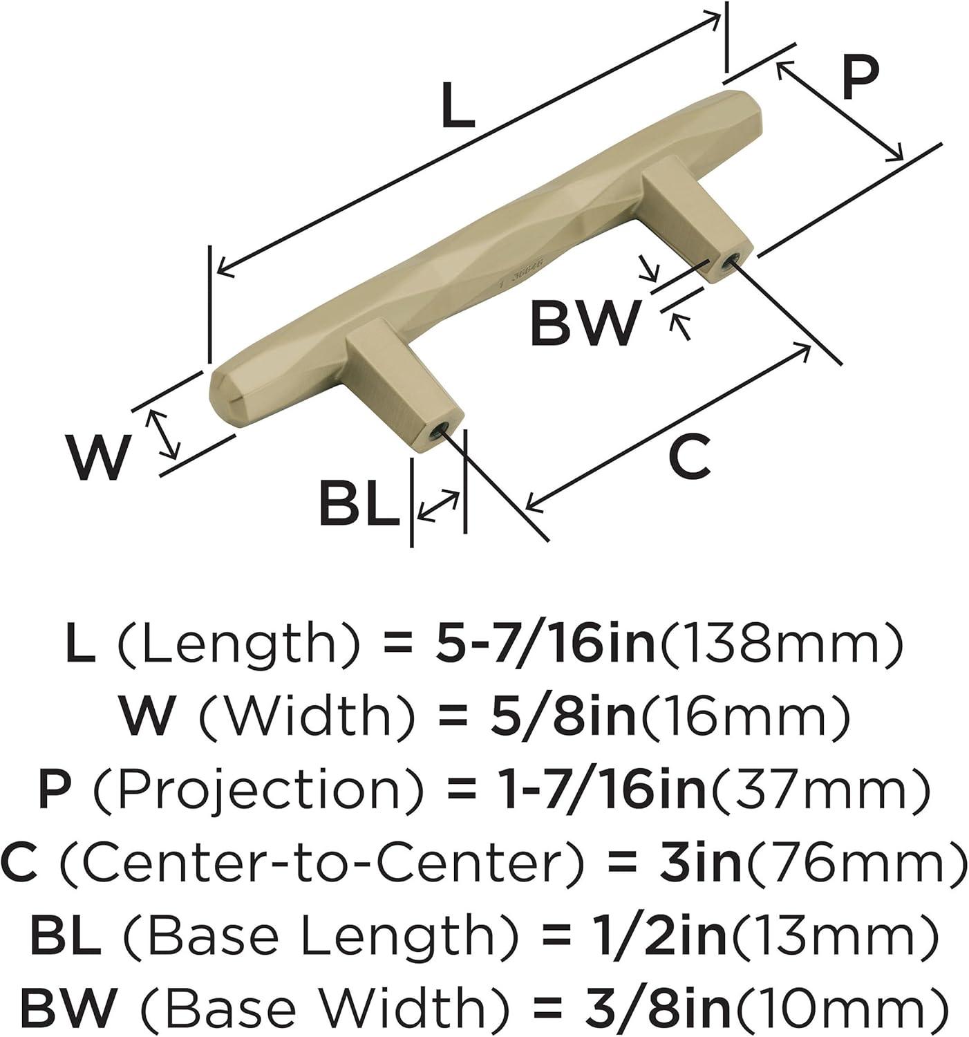 imageAmerock Cabinet Pull Champagne Bronze 5116 inch 128 mm Center to Center St Vincent 1 Pack Drawer Pull Drawer Handle Cabinet HardwareGolden Champagne