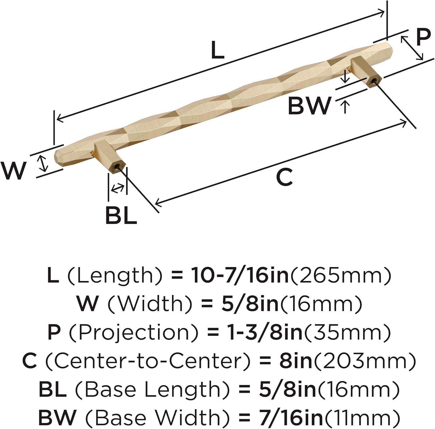 imageAmerock Cabinet Pull Champagne Bronze 5116 inch 128 mm Center to Center St Vincent 1 Pack Drawer Pull Drawer Handle Cabinet HardwareGolden Champagne