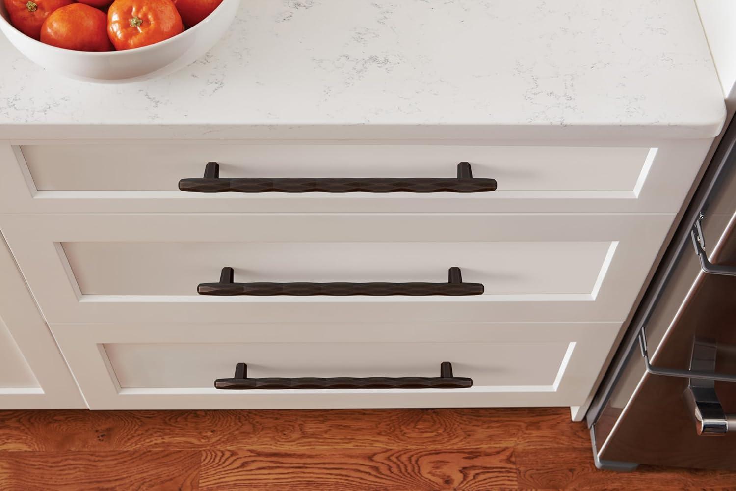 imageAmerock Cabinet Pull Champagne Bronze 5116 inch 128 mm Center to Center St Vincent 1 Pack Drawer Pull Drawer Handle Cabinet HardwareOil Rubbed Bronze