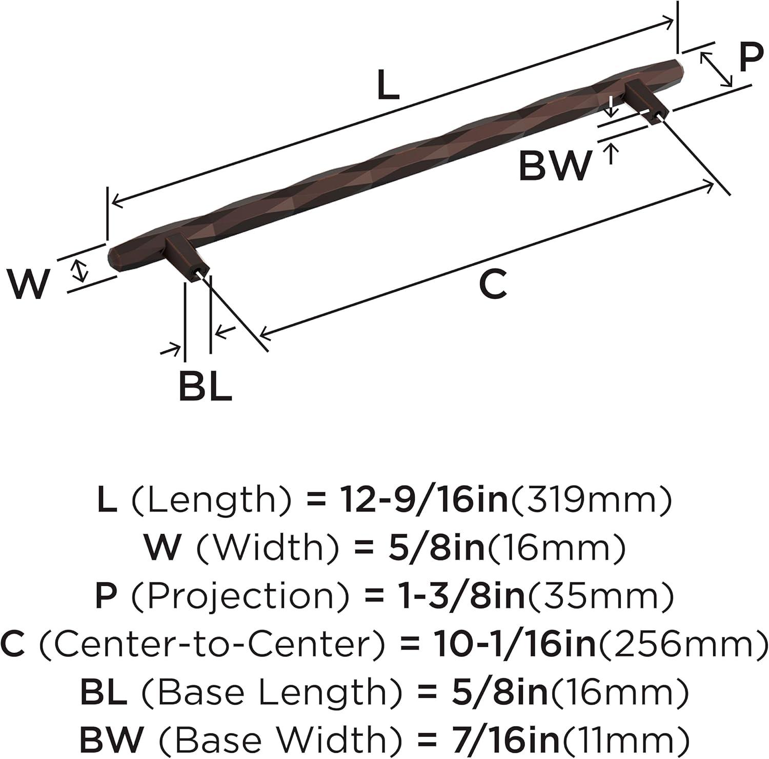 imageAmerock Cabinet Pull Champagne Bronze 5116 inch 128 mm Center to Center St Vincent 1 Pack Drawer Pull Drawer Handle Cabinet HardwareOil Rubbed Bronze