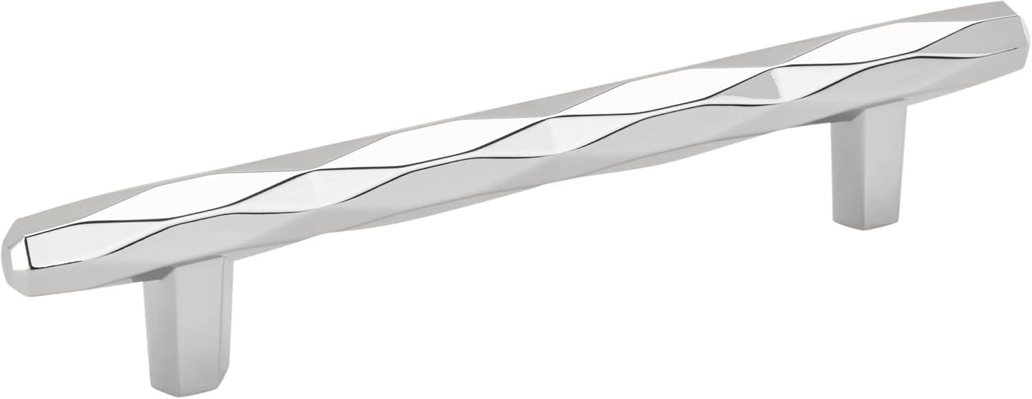 imageAmerock Cabinet Pull Champagne Bronze 5116 inch 128 mm Center to Center St Vincent 1 Pack Drawer Pull Drawer Handle Cabinet HardwarePolished Chrome