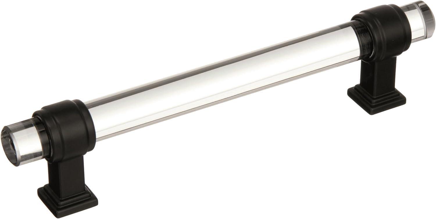 imageAmerock Cabinet Pull ClearPolished Chrome 5116 inch 128 mm Center to Center Glacio 1 Pack Drawer Pull Drawer Handle Cabinet HardwareClearBlack Bronze