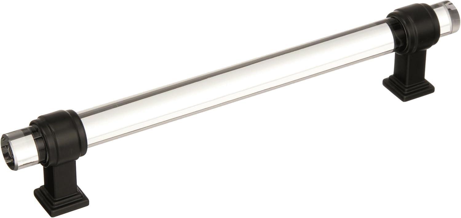 imageAmerock Cabinet Pull ClearPolished Chrome 5116 inch 128 mm Center to Center Glacio 1 Pack Drawer Pull Drawer Handle Cabinet HardwareClearBlack Bronze