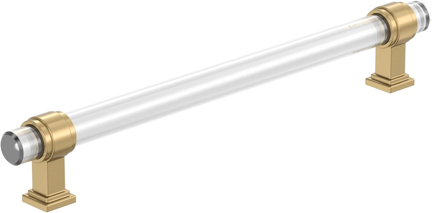 imageAmerock Cabinet Pull ClearPolished Chrome 5116 inch 128 mm Center to Center Glacio 1 Pack Drawer Pull Drawer Handle Cabinet HardwareClearChampagne Bronze