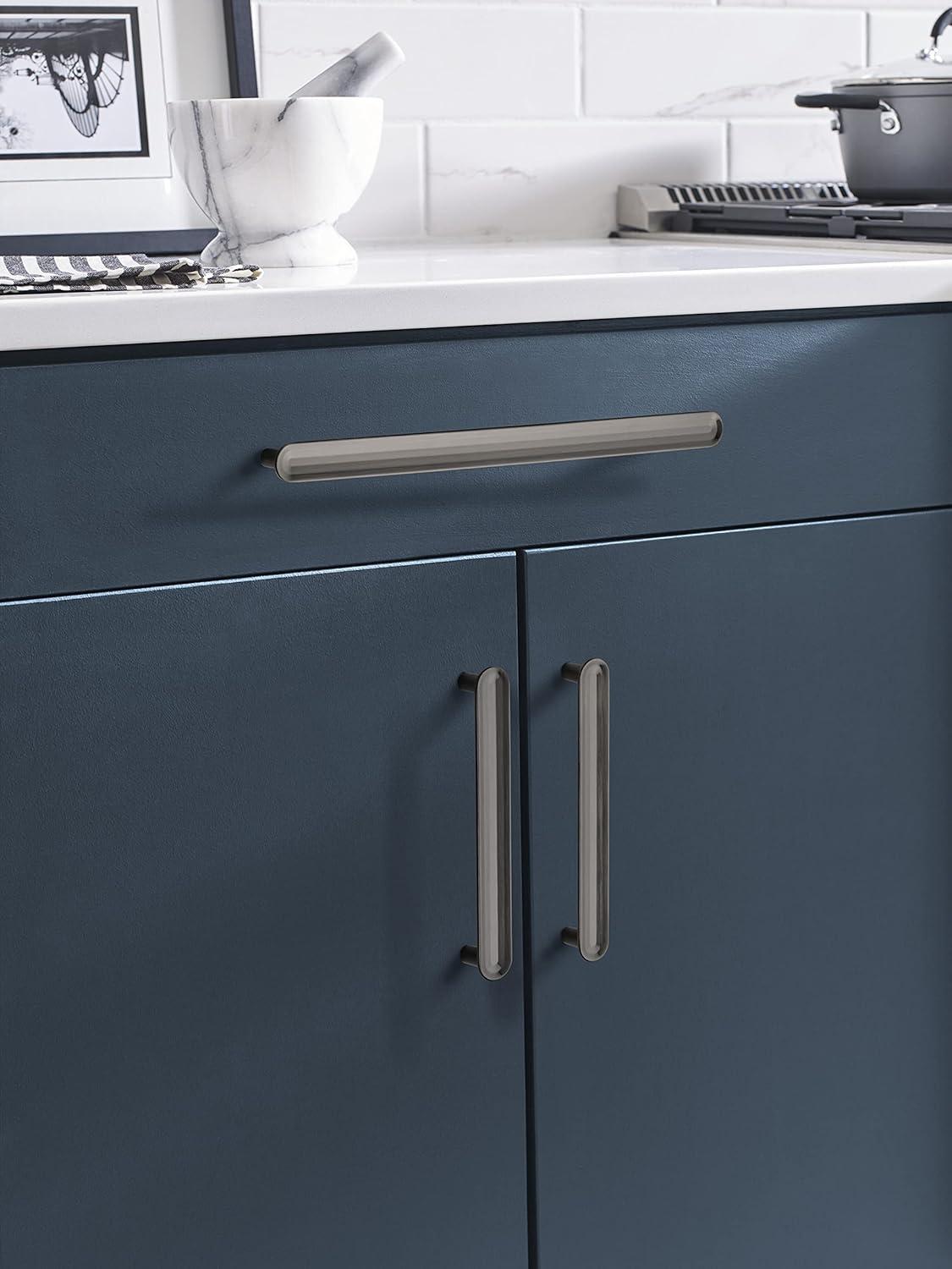 imageAmerock Cabinet Pull Golden Champagne 334 inch 96 mm Center to Center Concentric 1 Pack Drawer Pull Drawer Handle Cabinet HardwareGunmetal