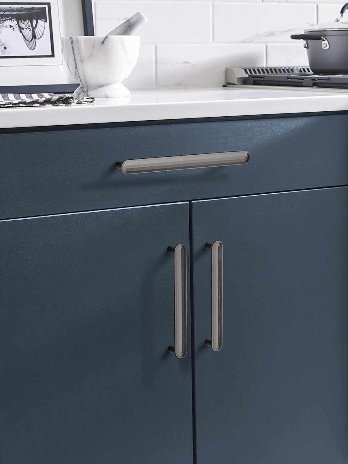 imageAmerock Cabinet Pull Golden Champagne 334 inch 96 mm Center to Center Concentric 1 Pack Drawer Pull Drawer Handle Cabinet HardwareGunmetal