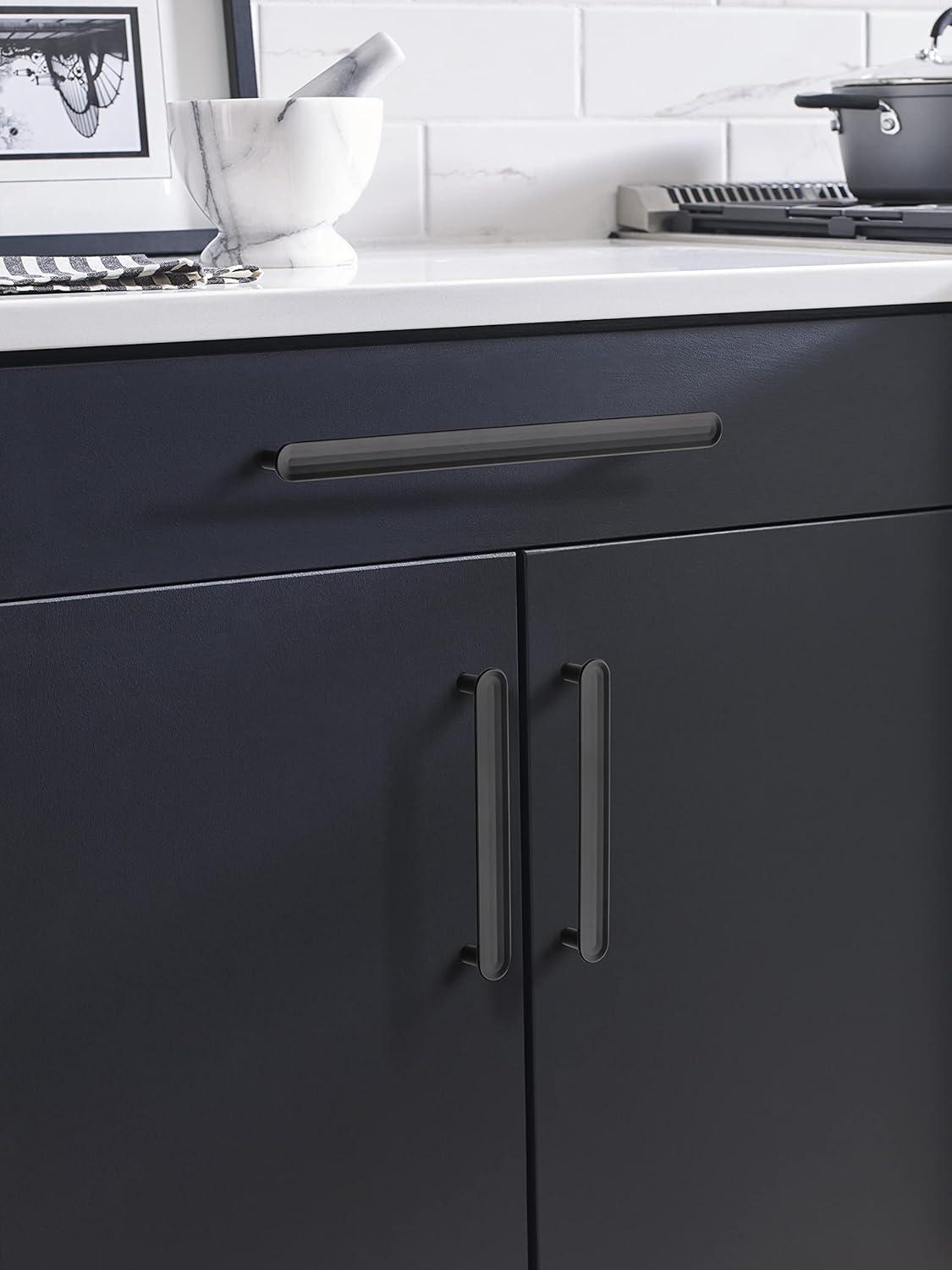 imageAmerock Cabinet Pull Golden Champagne 334 inch 96 mm Center to Center Concentric 1 Pack Drawer Pull Drawer Handle Cabinet HardwareMatte Black