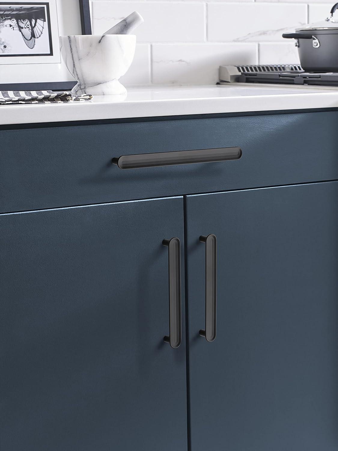 imageAmerock Cabinet Pull Golden Champagne 334 inch 96 mm Center to Center Concentric 1 Pack Drawer Pull Drawer Handle Cabinet HardwareMatte Black
