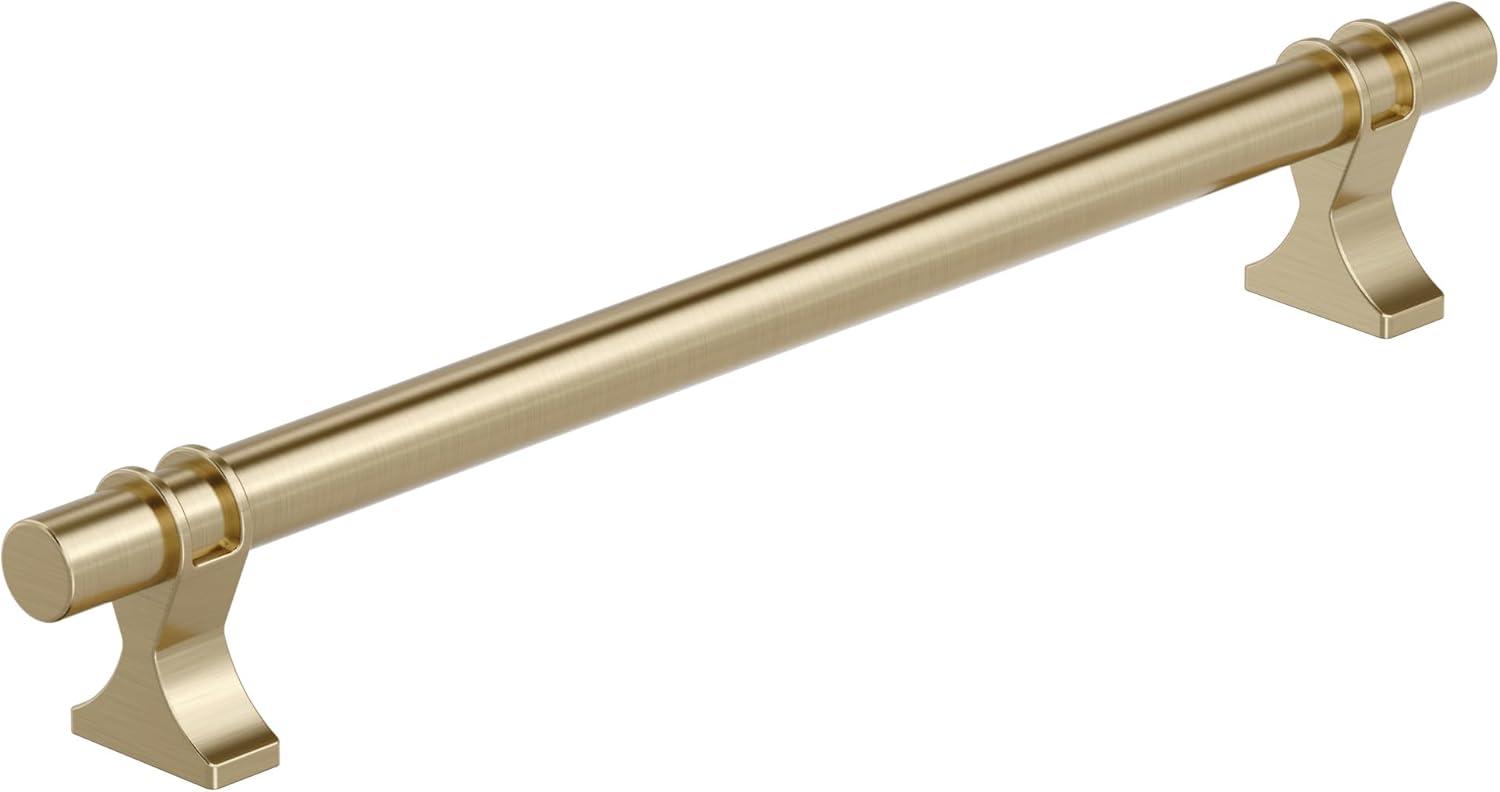 imageAmerock Cabinet Pull Golden Champagne 6516 inch 160 mm Center to Center Davenport 1 Pack Drawer Pull Drawer Handle Cabinet HardwareGolden Champagne