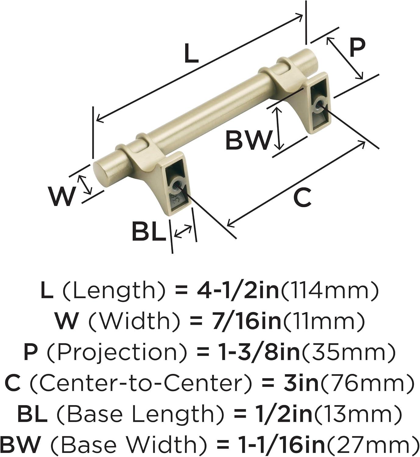 imageAmerock Cabinet Pull Golden Champagne 6516 inch 160 mm Center to Center Davenport 1 Pack Drawer Pull Drawer Handle Cabinet HardwareGolden Champagne