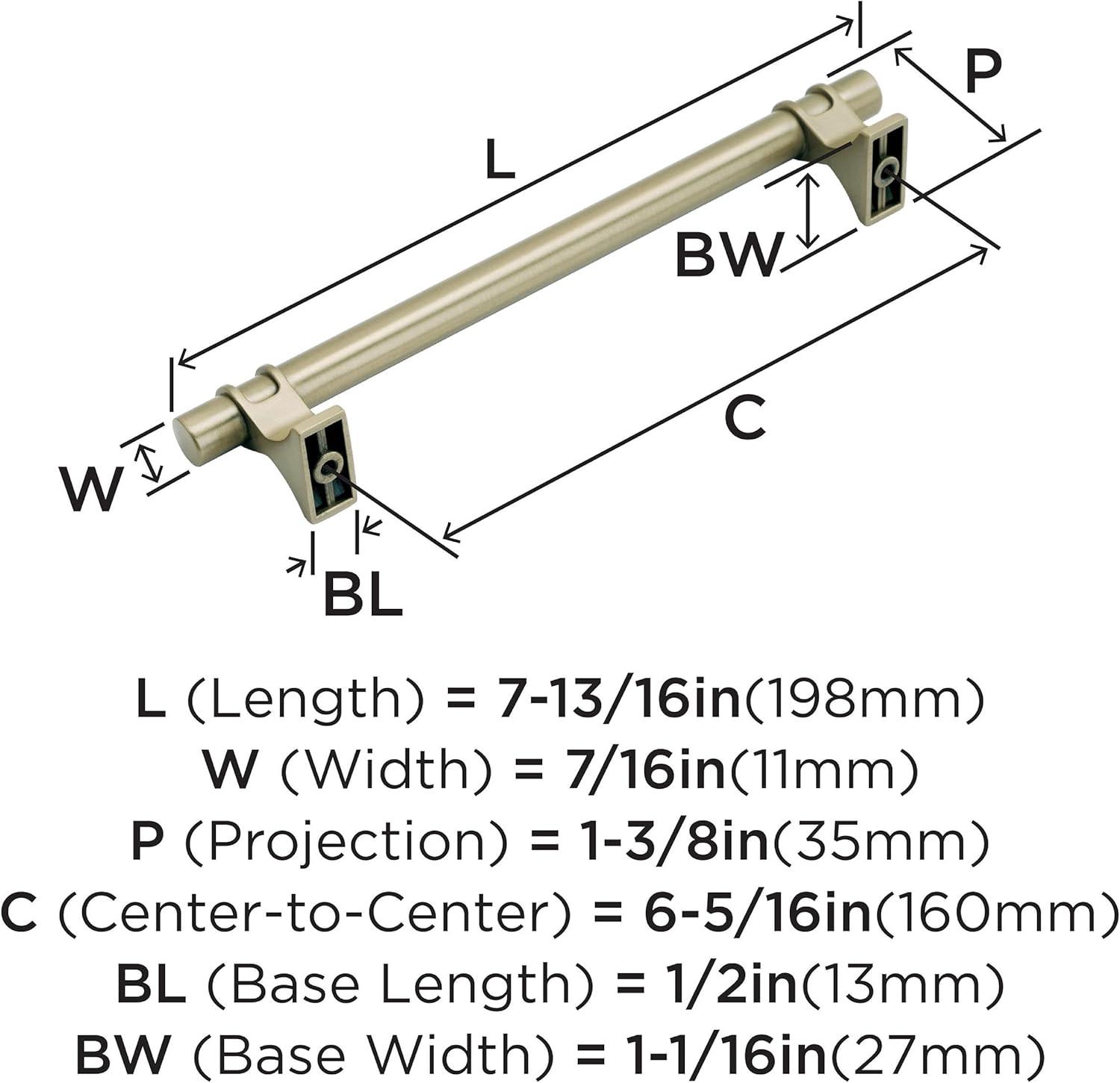 imageAmerock Cabinet Pull Golden Champagne 6516 inch 160 mm Center to Center Davenport 1 Pack Drawer Pull Drawer Handle Cabinet HardwareGolden Champagne