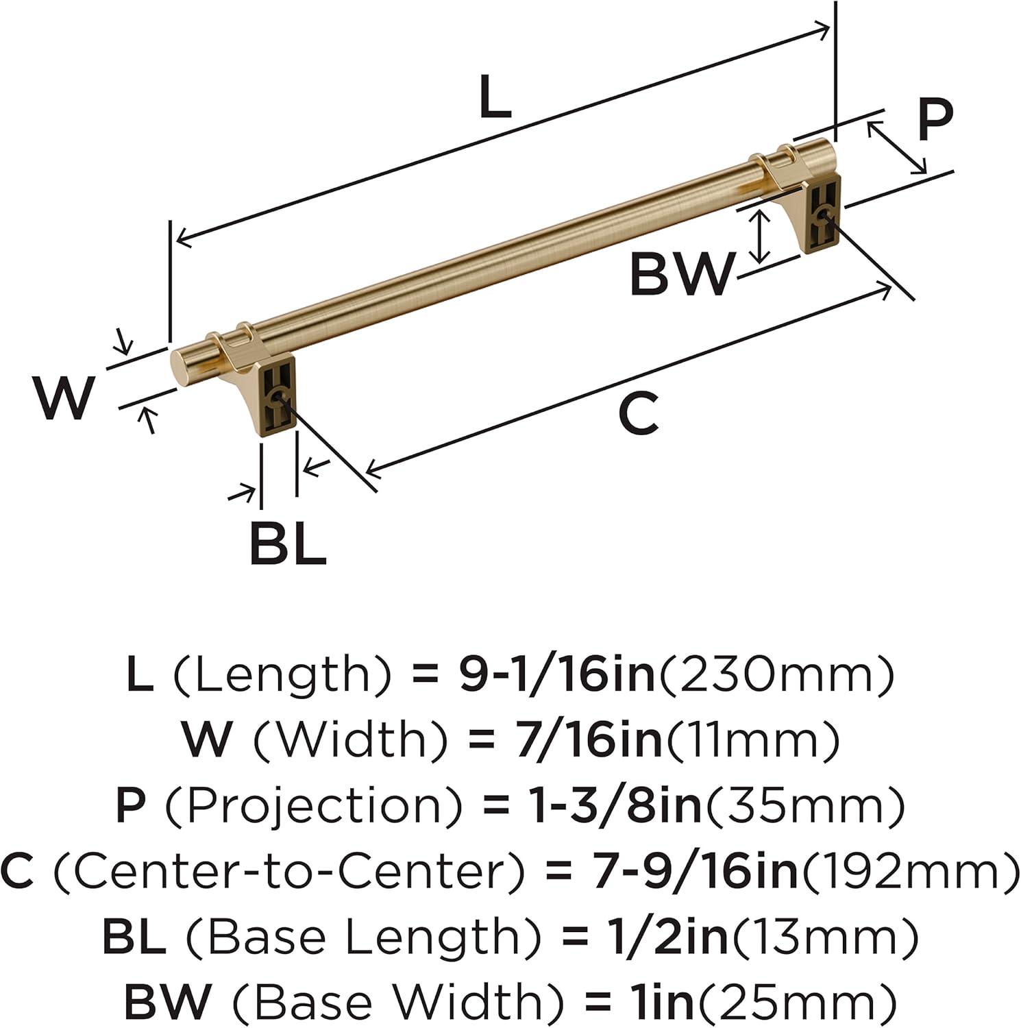 imageAmerock Cabinet Pull Golden Champagne 6516 inch 160 mm Center to Center Davenport 1 Pack Drawer Pull Drawer Handle Cabinet HardwareGolden Champagne