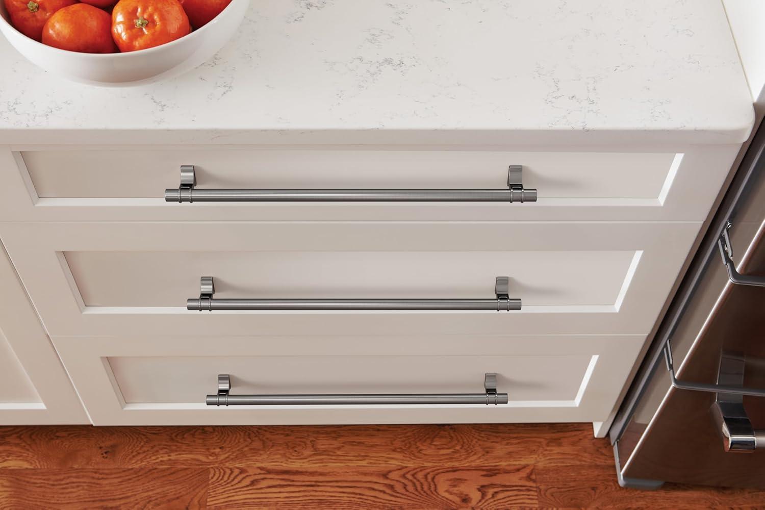 imageAmerock Cabinet Pull Golden Champagne 6516 inch 160 mm Center to Center Davenport 1 Pack Drawer Pull Drawer Handle Cabinet HardwareGunmetal