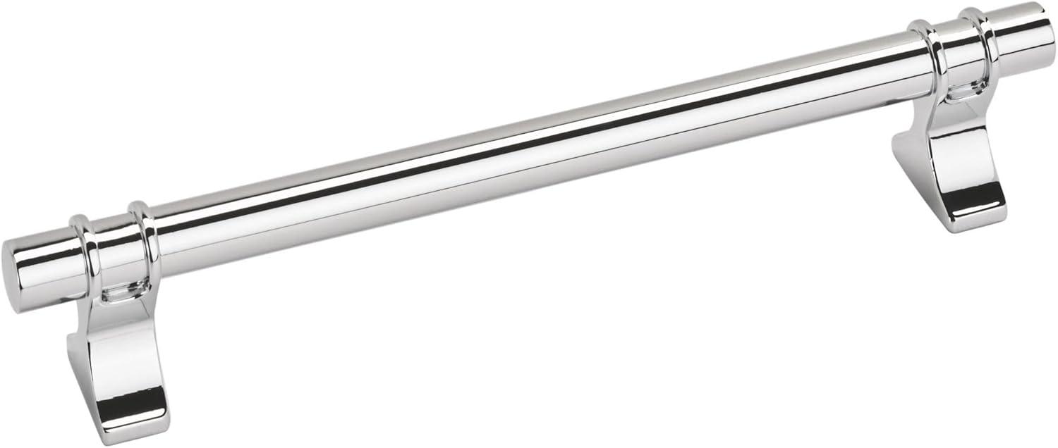imageAmerock Cabinet Pull Golden Champagne 6516 inch 160 mm Center to Center Davenport 1 Pack Drawer Pull Drawer Handle Cabinet HardwarePolished Chrome