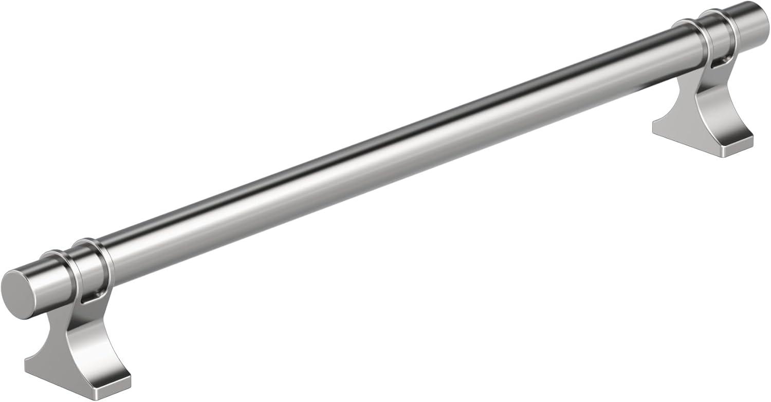 imageAmerock Cabinet Pull Golden Champagne 6516 inch 160 mm Center to Center Davenport 1 Pack Drawer Pull Drawer Handle Cabinet HardwarePolished Chrome