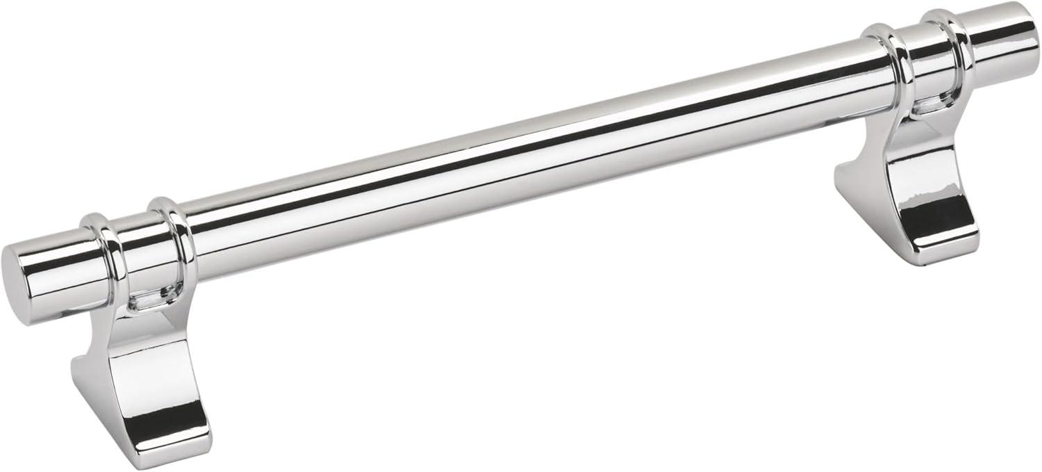 imageAmerock Cabinet Pull Golden Champagne 6516 inch 160 mm Center to Center Davenport 1 Pack Drawer Pull Drawer Handle Cabinet HardwarePolished Chrome