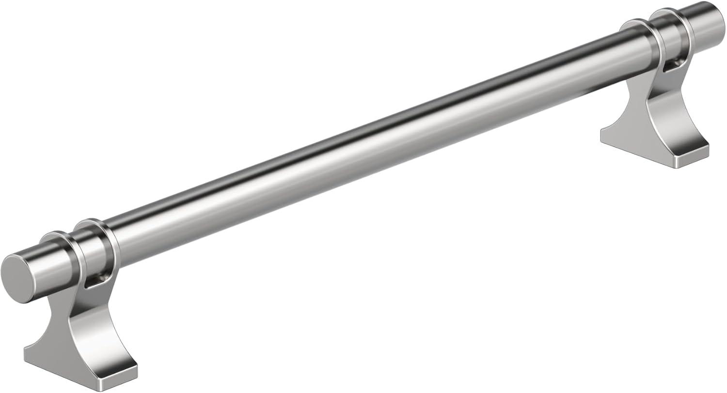 imageAmerock Cabinet Pull Golden Champagne 6516 inch 160 mm Center to Center Davenport 1 Pack Drawer Pull Drawer Handle Cabinet HardwarePolished Chrome