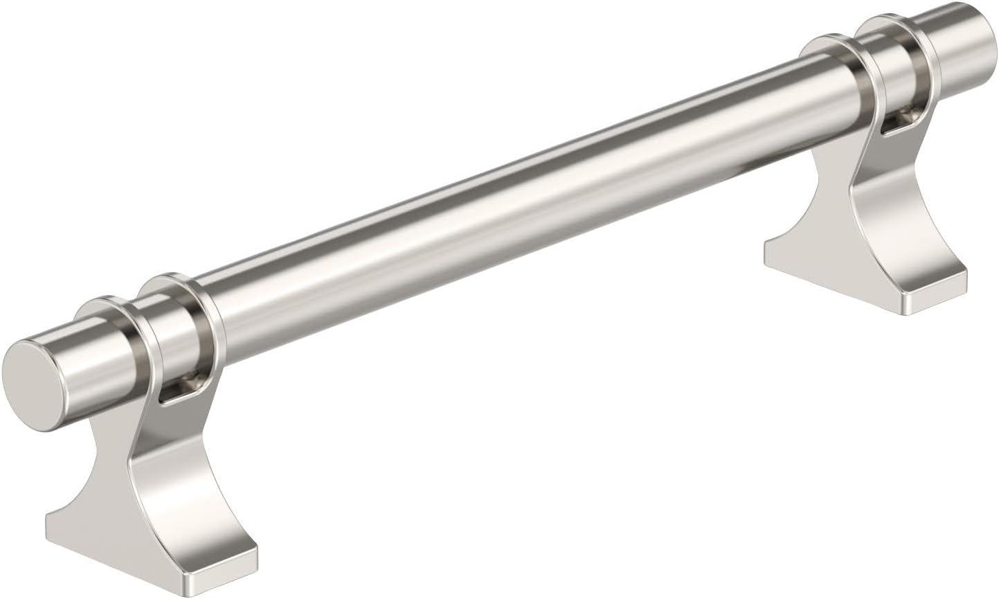 imageAmerock Cabinet Pull Golden Champagne 6516 inch 160 mm Center to Center Davenport 1 Pack Drawer Pull Drawer Handle Cabinet HardwarePolished Nickel