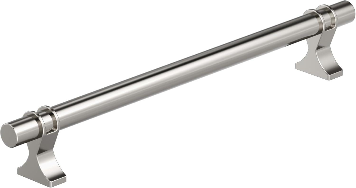 imageAmerock Cabinet Pull Golden Champagne 6516 inch 160 mm Center to Center Davenport 1 Pack Drawer Pull Drawer Handle Cabinet HardwarePolished Nickel