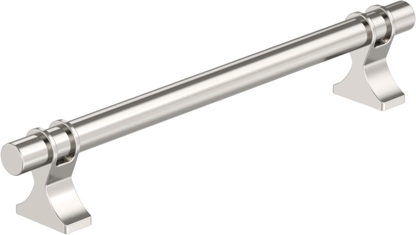 imageAmerock Cabinet Pull Golden Champagne 6516 inch 160 mm Center to Center Davenport 1 Pack Drawer Pull Drawer Handle Cabinet HardwarePolished Nickel