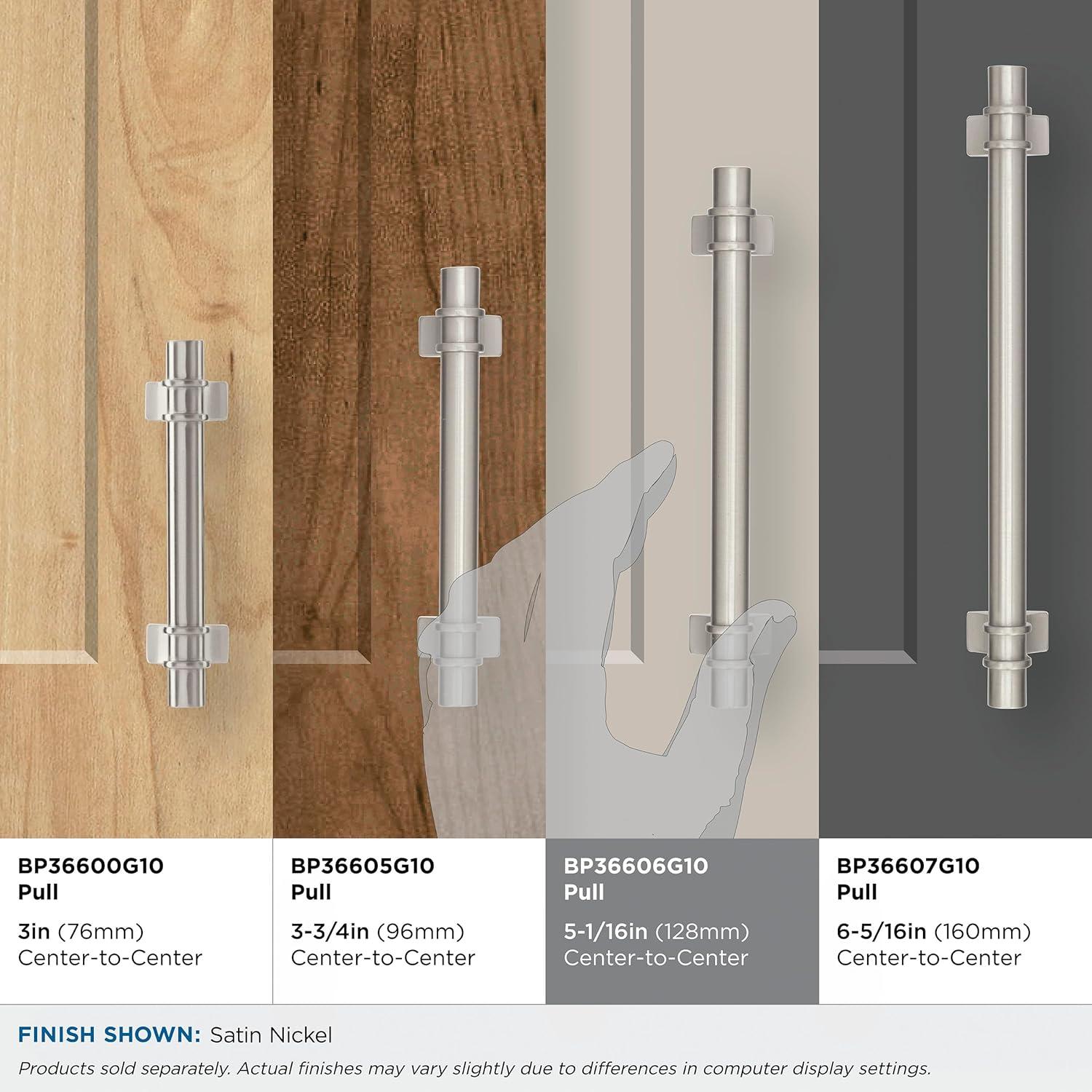 imageAmerock Cabinet Pull Golden Champagne 6516 inch 160 mm Center to Center Davenport 1 Pack Drawer Pull Drawer Handle Cabinet HardwareSatin Nickel
