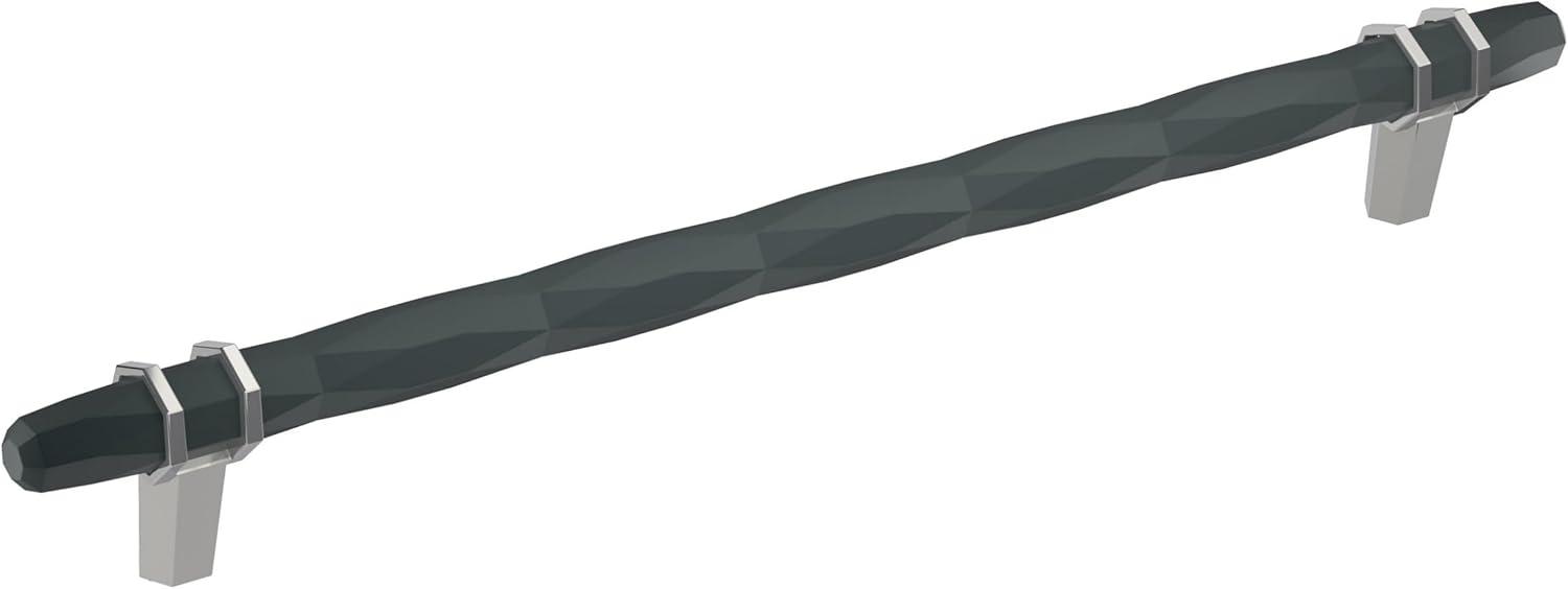 imageAmerock Cabinet Pull Golden ChampagneBlack Chrome 334 inch 96 mm CentertoCenter London 1 Pack Drawer Pull Drawer Handle Cabinet HardwareBlack BronzePolished Chrome