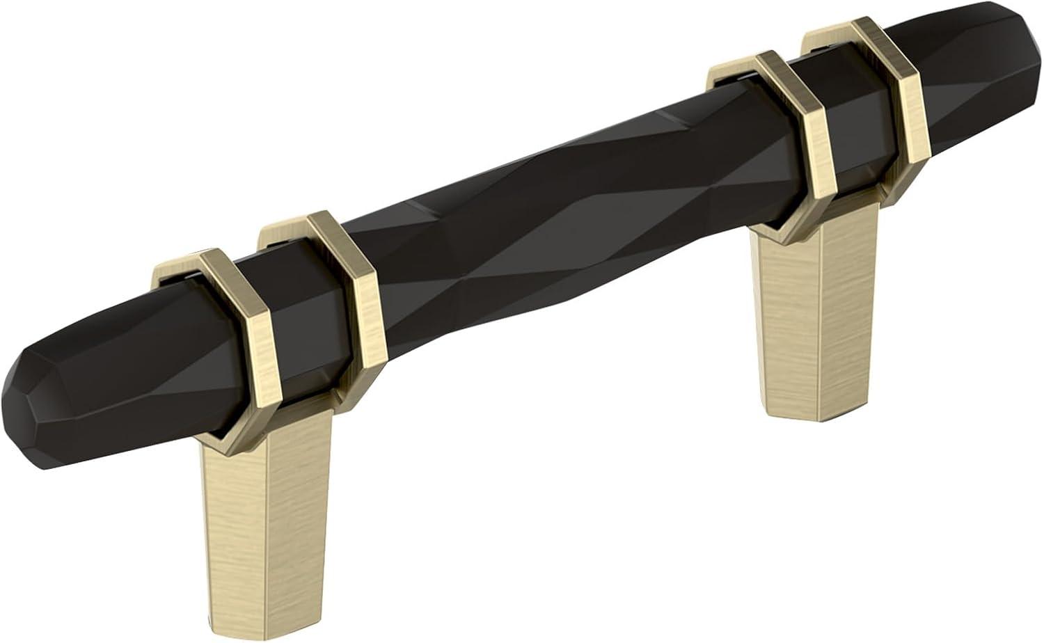 imageAmerock Cabinet Pull Golden ChampagneBlack Chrome 334 inch 96 mm CentertoCenter London 1 Pack Drawer Pull Drawer Handle Cabinet HardwareBlack BronzeGolden Champagne