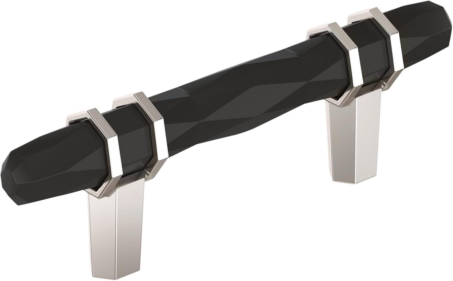 imageAmerock Cabinet Pull Golden ChampagneBlack Chrome 334 inch 96 mm CentertoCenter London 1 Pack Drawer Pull Drawer Handle Cabinet HardwareBlack BronzePolished Nickel
