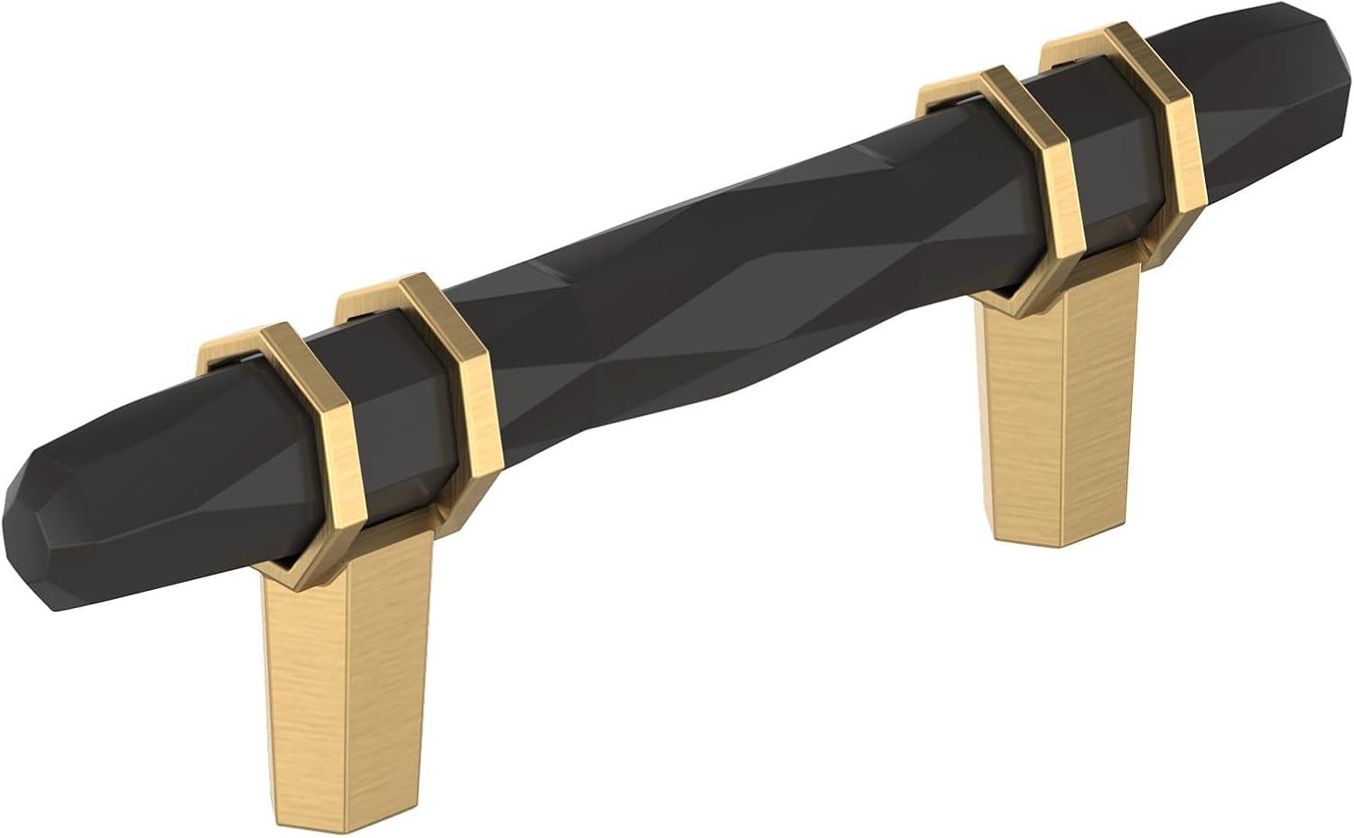 imageAmerock Cabinet Pull Golden ChampagneBlack Chrome 334 inch 96 mm CentertoCenter London 1 Pack Drawer Pull Drawer Handle Cabinet HardwareBlack BronzeChampagne Bronze