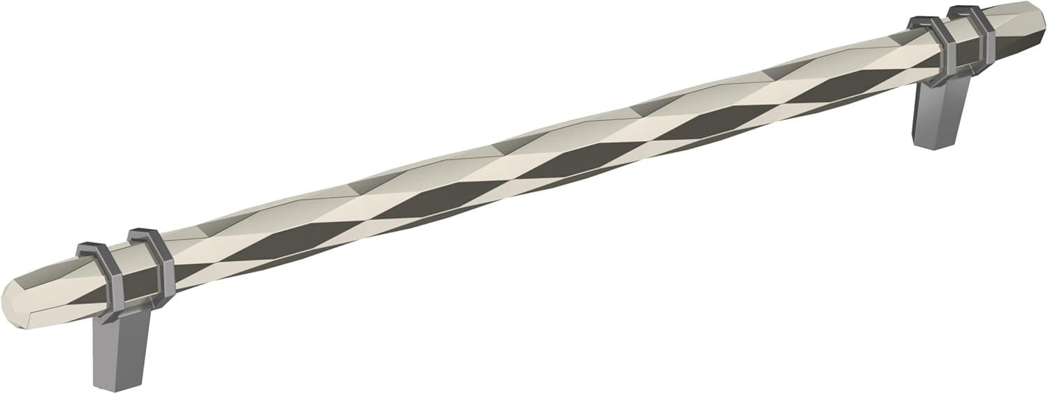 imageAmerock Cabinet Pull Golden ChampagneBlack Chrome 334 inch 96 mm CentertoCenter London 1 Pack Drawer Pull Drawer Handle Cabinet HardwarePolished NickelBlack Chrome