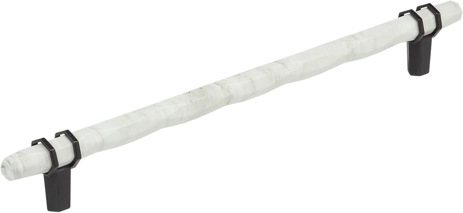imageAmerock Cabinet Pull Marble WhiteGolden Champagne 5116 inch 128 mm Center to Center Carrione 1 Pack Drawer Pull Drawer Handle Cabinet Hardware ZincMarble WhiteBlack Bronze