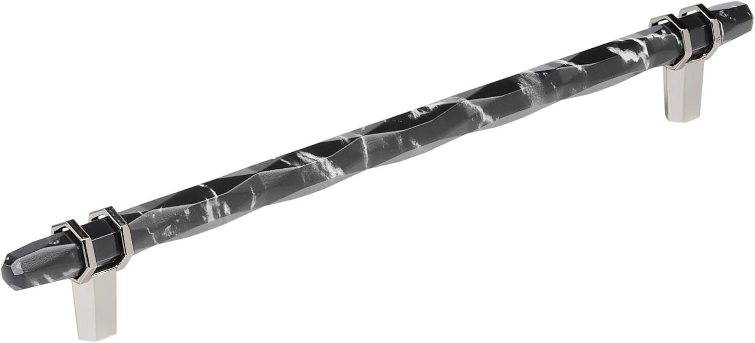 imageAmerock Cabinet Pull Marble WhiteGolden Champagne 5116 inch 128 mm Center to Center Carrione 1 Pack Drawer Pull Drawer Handle Cabinet Hardware ZincMarble BlackPolished Nickel
