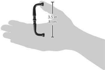 imageAmerock Cabinet Pull Matte Black 3 inch 76 mm Center to Center Everyday Heritage 1 Pack Drawer Pull Drawer Handle Cabinet HardwareMatte Black