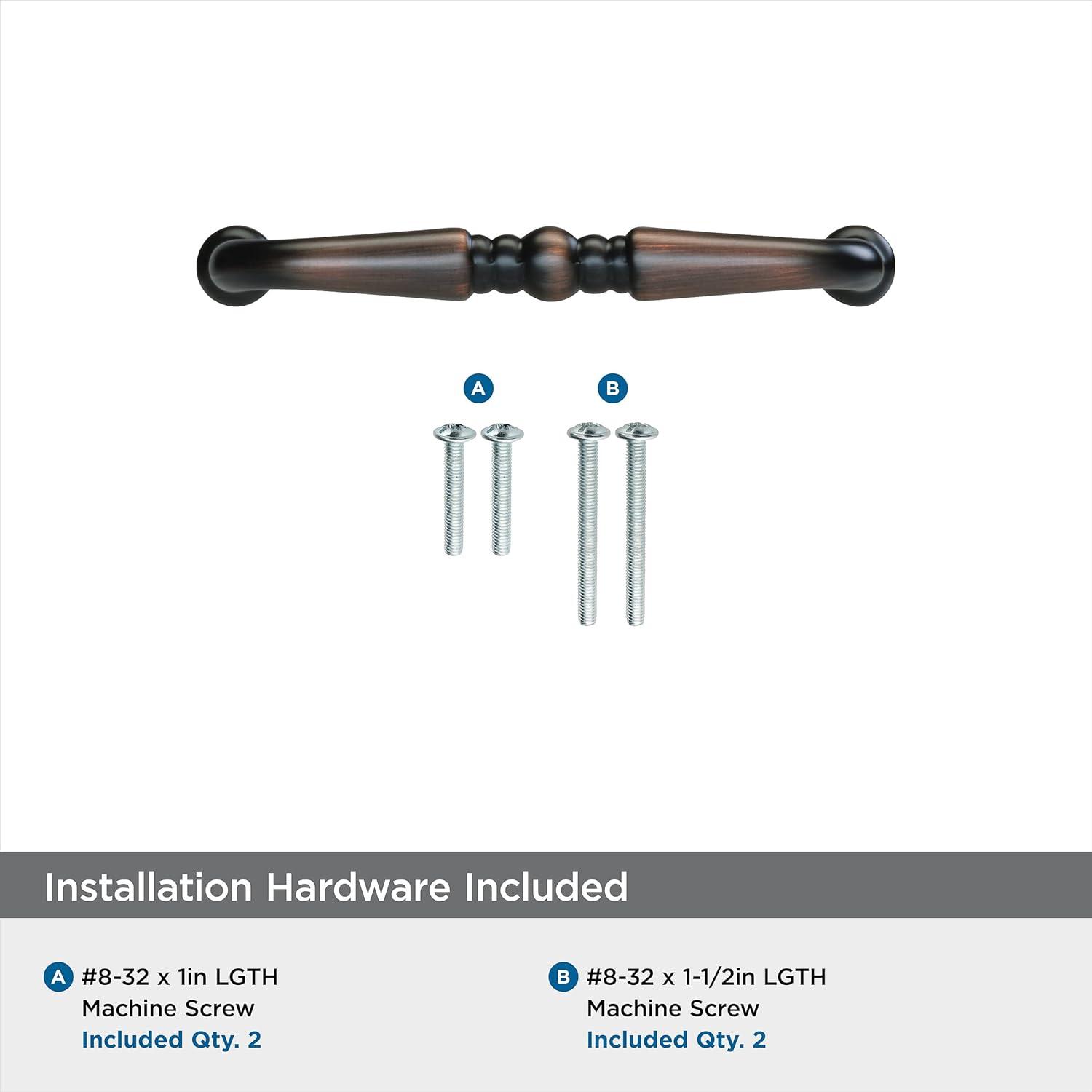 imageAmerock Cabinet Pull Matte Black 3 inch 76 mm Center to Center Everyday Heritage 1 Pack Drawer Pull Drawer Handle Cabinet HardwareOil Rubbed Bronze
