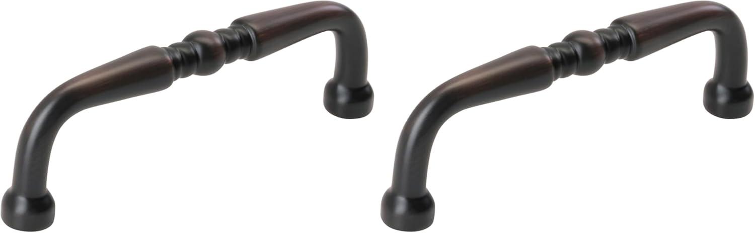 imageAmerock Cabinet Pull Matte Black 3 inch 76 mm Center to Center Everyday Heritage 1 Pack Drawer Pull Drawer Handle Cabinet HardwareOil Rubbed Bronze