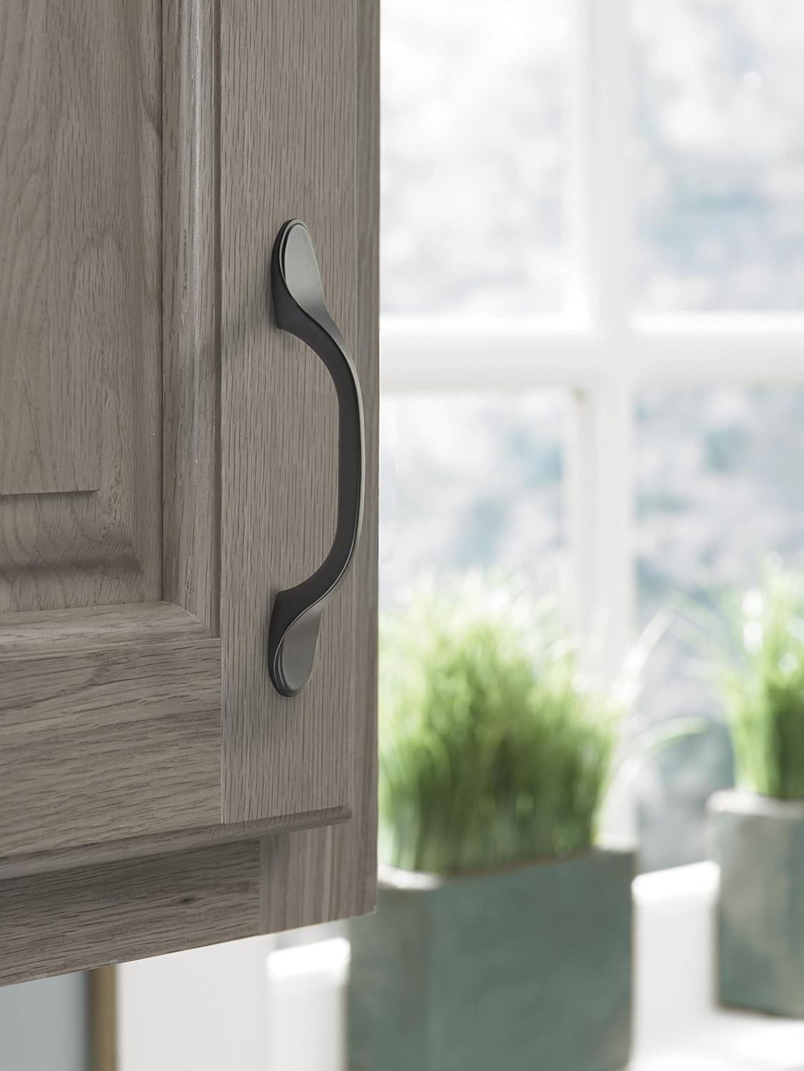 imageAmerock Cabinet Pull Matte Black 3 inch 76 mm CentertoCenter Ravino 1 Pack Drawer Pull Drawer Handle Cabinet HardwareMatte Black