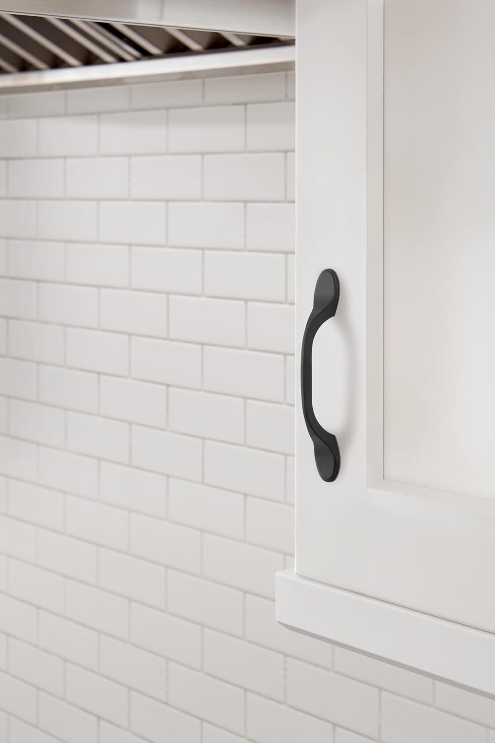 imageAmerock Cabinet Pull Matte Black 3 inch 76 mm CentertoCenter Ravino 1 Pack Drawer Pull Drawer Handle Cabinet HardwareMatte Black