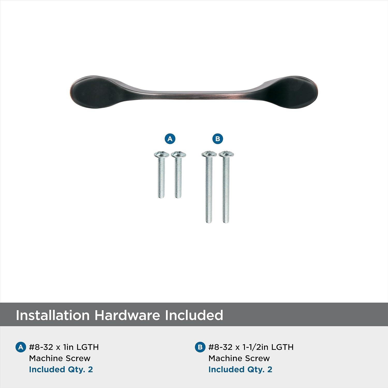 imageAmerock Cabinet Pull Matte Black 3 inch 76 mm CentertoCenter Ravino 1 Pack Drawer Pull Drawer Handle Cabinet HardwareOil Rubbed Bronze